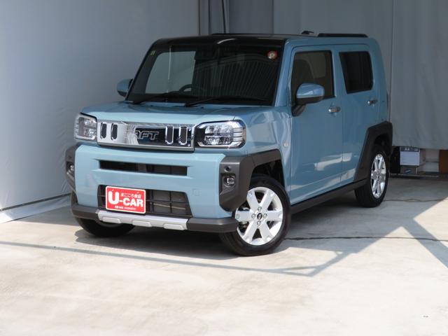 タフトＧ　クロムベンチャー　電動パーキングブレーキ　１年間無料保証試乗車　衝突軽減装置　運転席・助手席シートヒータ　Ｂカメラ　電動格納式ミラー　車線逸脱警報装置　サンル−フ　Ａ−ＳＴＯＰ　ワンオーナー　ＬＥＤヘッドライト　キーフリー　コーナーセンサー　オートエアコン（三重県）の中古車