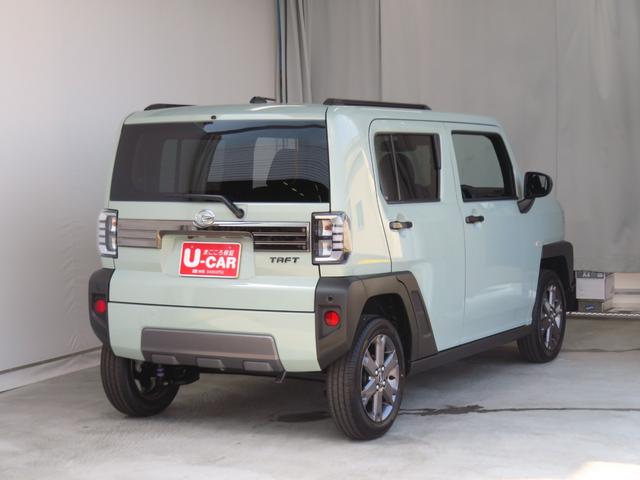 タフトＧ　ダーククロムベンチャー　　届出済未使用車　１年間無料保証１オ−ナ−　コーナーセンサー　アダプティブクルコン　リアカメラ　ＬＥＤライト　レーンキープアシスト　電格ミラー　キーフリー　記録簿　ルーフレール　電動パーキングブレーキ　運転席・助手席シートヒーター（三重県）の中古車