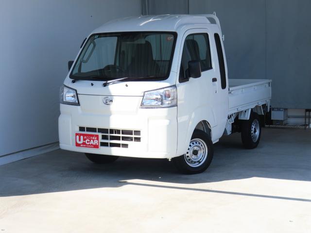 ハイゼットトラックジャンボスタンダード     4WD CVT 1年間無料保証衝突軽減システム 車線逸脱警報 デュアルエアバック コーナーセンサー アイドリングストップ オートライト パワステ マニュアルエアコン ゲートチェーン あゆみ板掛け レベリング AM/FMラジオ(三重県)の中古車