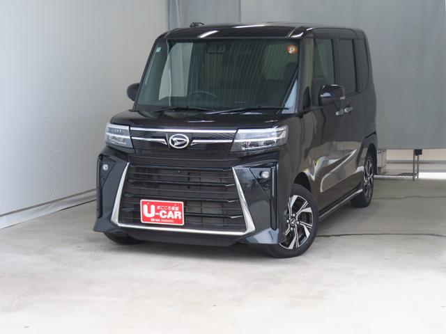 タントカスタムＸ　　　　　　電動パーキングブレーキ　１年間無料保証元代車　３６０°カメラ　衝突軽減ブレーキ　コーナーセンサー　アイドリングストップ機能　　盗難警報装置　ＬＥＤ　前席シートヒーター　オートＬＥＤ　キーフリー　両側パワースライドドア　オートエアコン（三重県）の中古車