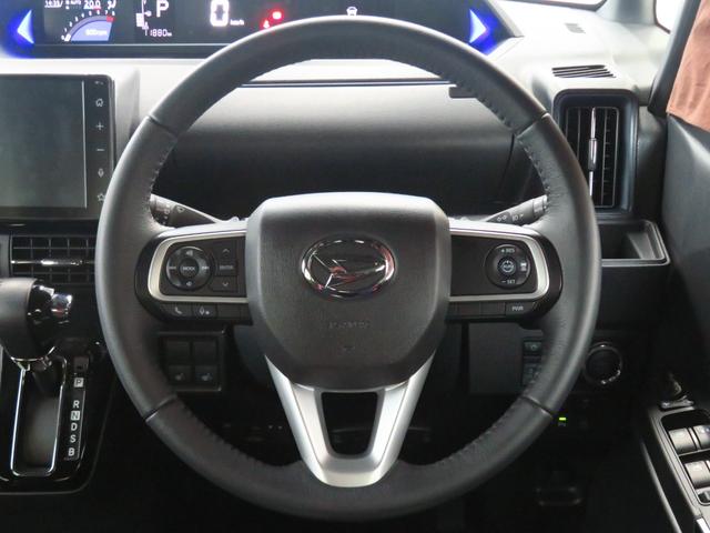 タントカスタムＲＳ　　　９型ディスプレイオーディオ　１年間無料保証両側パワスライドドア　ＩＳＴＯＰ　元試乗車　地デジ　ＢＴ対応　ＥＴＣ　前後ドライブレコーダー　運転席・助手席シートヒーター　バックカメラ　電動パーキングブレーキ　キーフリー　コーナーセンサー（三重県）の中古車