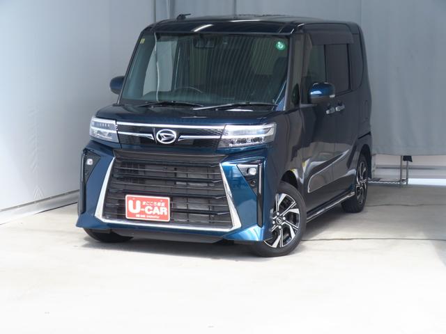 タントカスタムX    純正7型ナビ バックカメラ 1年間無料保証衝突軽減ブレーキ コーナーセンサー Bluetooth アイドリングストップ 地デジ 盗難警報装置 ETC ワンオーナー 電動パーキングブレーキ 運転席・助手席シートヒーター 前後ドラレコ キーフリー(三重県)の中古車