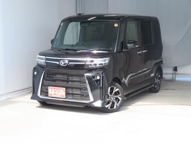 タントカスタムＸ　　　運転席・助手席シートヒーター　１年間無料保証衝突軽減ブレーキ　コーナーセンサー　Ｂカメラ　盗難警報　ＬＥＤ　ワンオーナー　パワーウィンドウ　電動格納ミラー　電動パーキングブレーキ　キーフリー　オートエアコン　両側パワースライドドア　Ａストップ（三重県）の中古車