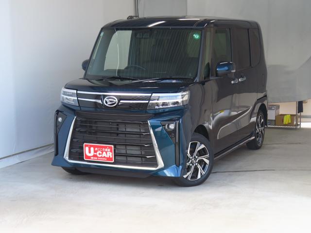 タントカスタムＸ　ｅｃｏＩＤＬＥ非装着車　　　　　　１年間無料保証パノラマカメラ　コーナーセンサー　Ｂｌｕｅｔｏｏｔｈ　ＴＶ　盗難警報装置　ワンオーナー　前席シートヒーター　９型ディスプレイオーディオ　電動パーキングブレーキ　両側パワースライドドア　キーフリー（三重県）の中古車