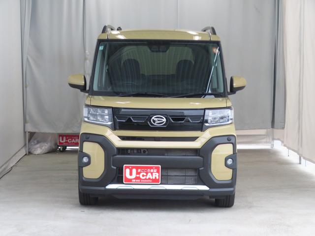 タントファンクロスターボ　　電動パーキングブレーキ　１年間無料保証電格ミラー　ＬＥＤランプ　運転席・助手席シートヒーター　衝突軽減ブレーキ　Ｒカメラ　ｉ−ｓｔｏｐ　車線逸脱警報　１オーナー　盗難警報装置　　キーフリー　両側パワースライドドア　コーナーセンサー（三重県）の中古車