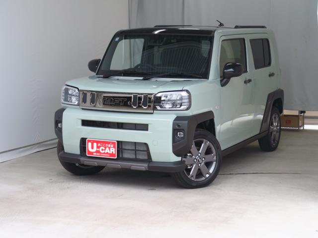 タフトＧ　ダーククロムベンチャー　　届出済未使用車　１年間無料保証１オ−ナ−　コーナーセンサー　ＢＬＵＥＴＯＯＴＨ　アダプティブクルコン　ＵＳＢ　バックカメラ　フルセグ　電格ミラー　電動パーキングブレーキ　９型ディスプレイオーディオ　運転席・助手席シートヒーター（三重県）の中古車