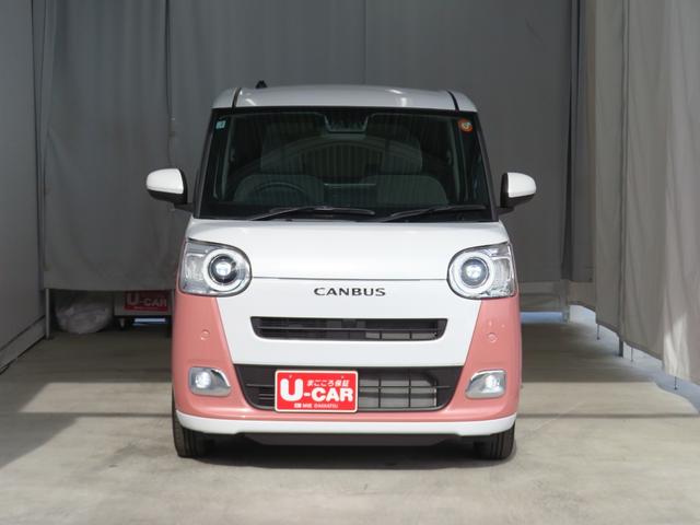 ムーヴキャンバスストライプスG 9型ディスプレイオーディオ 1年間無料保証BLUETOOTH アイドルストップ Bカメラ フルセグTV USBポート プッシュスタート Sヒーター キーフリー LEDライト 電動パーキングブレーキ 両側パワースライドドア コーナーセンサー(三重県)の中古車