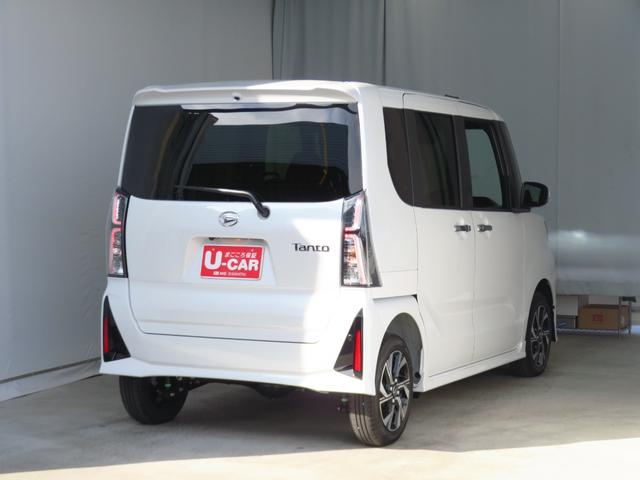 タントカスタムＸ　　４ＷＤ　ＣＶＴ　オートエアコン　１年間無料保証ワンオーナー車　両側電動パワースライドドア　電動格納ドアミラー　Ｓヒーター　車線逸脱警報　キーフリー　ベンチシ−ト　オートライト　記録簿　電動パーキングブレーキ　パノラマカメラ　コーナーセンサー（三重県）の中古車