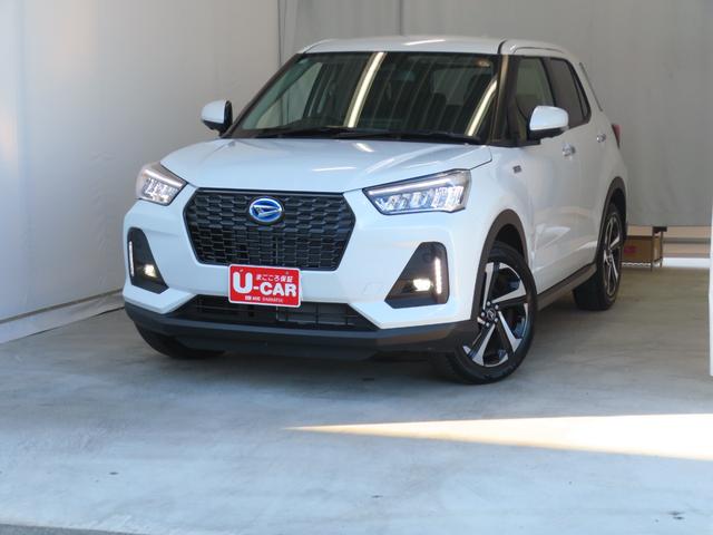 ロッキープレミアムＧ　ＨＥＶ　電動パーキングブレーキ　１年間無料保証電動格納式ドアミラー　ＵＳＢ接続　衝突被害軽減　Ｂｌｕｅｔｏｏｔｈ対応　地デジ　ＬＥＤライト　Ｓヒーター　９型ディスプレイオーディオ　キーフリー　パノラマカメラ　オートエアコン　パワーウィンドウ（三重県）の中古車