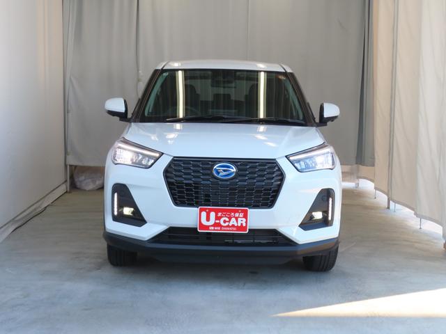 ロッキープレミアムＧ　ＨＥＶ　電動パーキングブレーキ　１年間無料保証電動格納式ドアミラー　ＵＳＢ接続　衝突被害軽減　Ｂｌｕｅｔｏｏｔｈ対応　地デジ　ＬＥＤライト　Ｓヒーター　９型ディスプレイオーディオ　キーフリー　パノラマカメラ　オートエアコン　パワーウィンドウ（三重県）の中古車