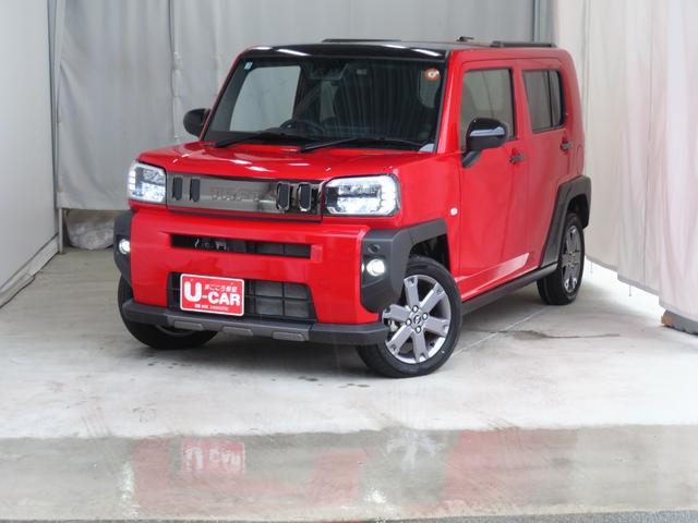 タフトGターボ ダーククロムベンチャー 1年間無料保証車線逸脱警報装置 衝突回避支援ブレーキ シートヒータ USB 電動格納ドアミラー LED ムーンルーフ 9型ディスプレイオーディオ 電動パーキングブレーキ Bluetooth対応 バックカメラ 地デジ(三重県)の中古車