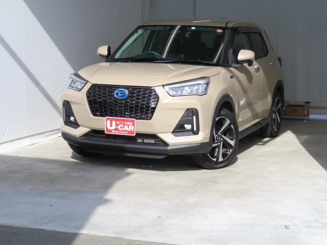 ロッキープレミアムG HEV 純正7型ナビ ETC 1年間無料保証電動格納式ドアミラー USB接続 衝突被害軽減 Bluetooth対応 地デジ 衝突安全ボディ 前後Dレコ LEDライト パノラマカメラ 電動パーキングブレーキ コーナーセンサー キーフリー(三重県)の中古車