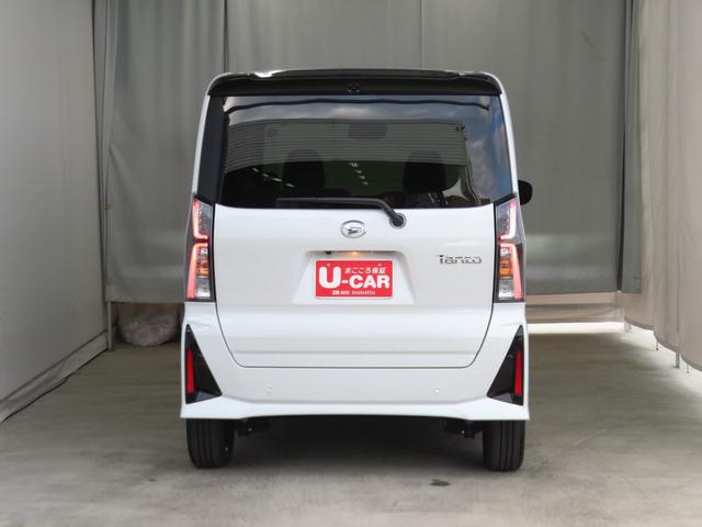 タントカスタムRS 電動パーキングブレーキ 1年間無料保証両側パワスライドドア レーンキープA ISTOP 元試乗車 ターボエンジン LEDライト 1オーナー オートライト キーフリー ABS パノラマカメラ 運転席・助手席シートヒーター コーナーセンサー(三重県)の中古車