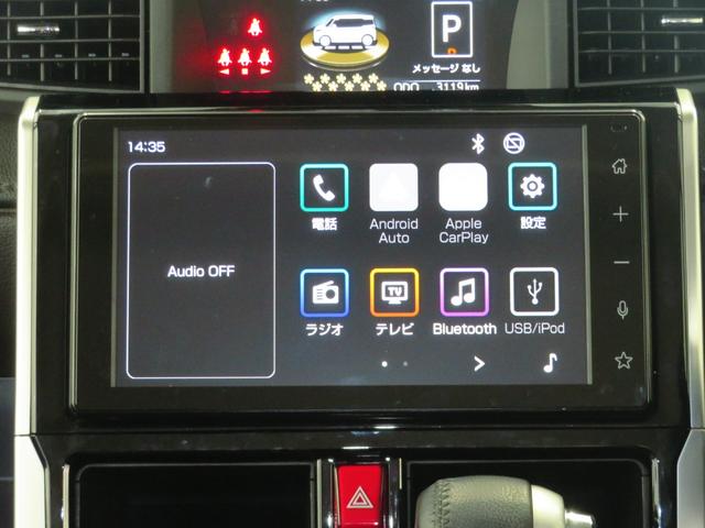 トールカスタムＧターボ　９型ディスプレイオーディオ　１年間無料保証２０２６初売り１／４〜　両側パワスラドア　アダプティブクルーズ　衝突回避支援ブレーキ　ＬＥＤライト　ＵＳＢ　電動格納ミラー　ＴＶ　キーフリー　ワンオーナー　パノラマカメラ　電動パーキングブレーキ（三重県）の中古車