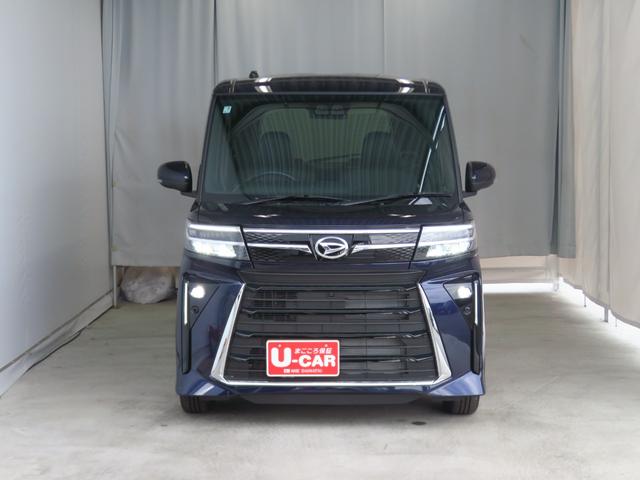 タントカスタムＸ　届出済未使用車　バックカメラ　１年間無料保証衝突軽減ブレーキ　コーナーセンサー　アイドリングストップ　盗難警報装置　ＬＥＤヘッド　ワンオーナー　前席シートヒーター　電動格納ミラー　両側パワースライドドア　キーフリー　電動パーキングブレーキ（三重県）の中古車