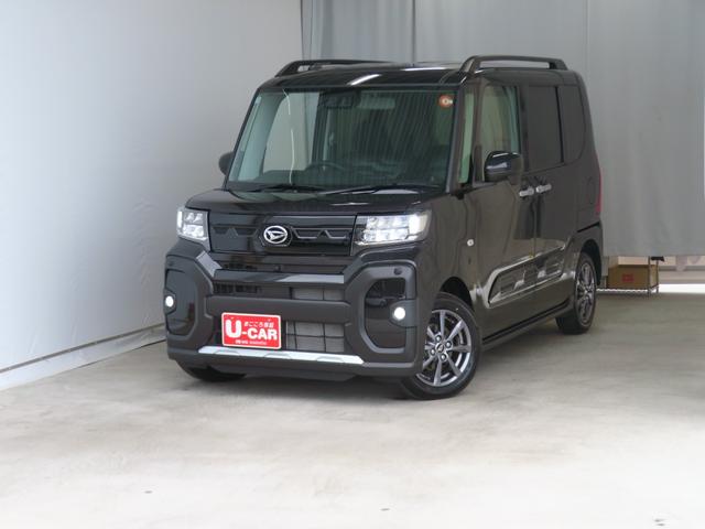 タントファンクロス　　　　　電動パーキングブレーキ　１年間無料保証両側オートドア　パワーウィンドウ　ワンオーナー　レーンキープアシスト　ＬＥＤヘットライト　パノラマカメラ　キーフリー　運転席・助手席シートヒーター　オートエアコン　コーナーセンサー　電動格納ミラー（三重県）の中古車