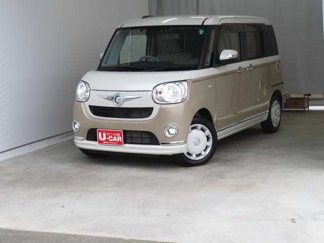 ムーヴキャンバスGメイクアップVS SAIII 純正8型ナビ 1年間無料保証ブルートゥース ETC 衝突安全ボディ 電動格納ミラー LEDライト DVD 地デジ 前後ドラレコ パノラマカメラ キーフリー 運転席シートヒータ 両側パワースライドドア USB接続 パワーウィンドウ(三重県)の中古車