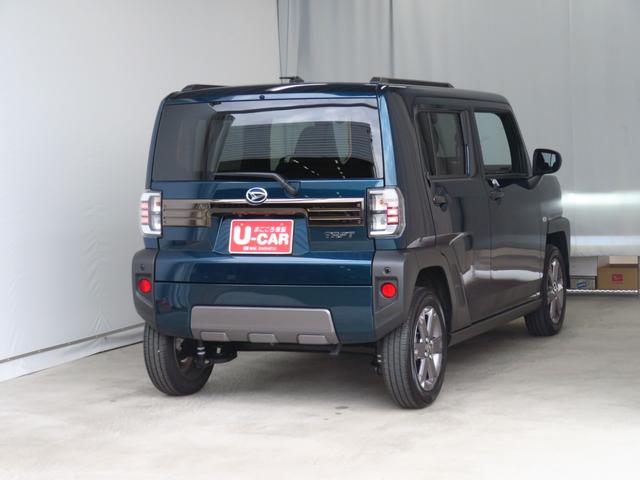 タフトGターボ ダーククロムベンチャー キーフリー 1年間無料保証車線逸脱警報装置 衝突回避支援ブレーキ 運転席・助手席シートヒーター 電動格納ドアミラー LEDヘッド ムーンルーフ Aストップ バックカメラ 電動パーキングブレーキ コーナーセンサー オートエアコン(三重県)の中古車