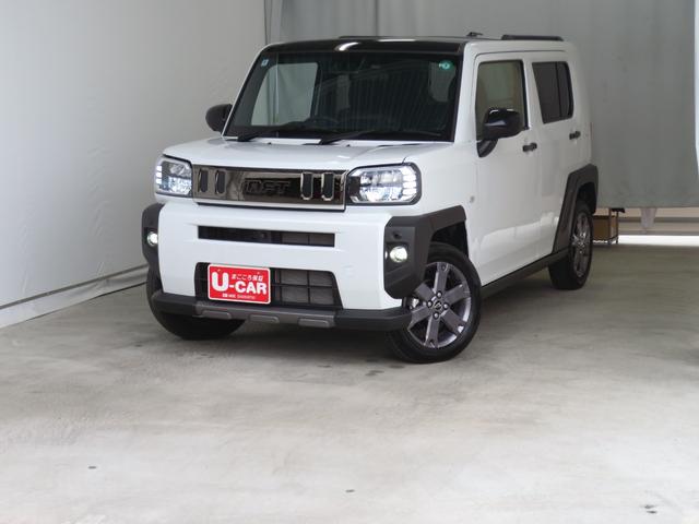 タフトG ダーククロムベンチャー コーナーセンサー 1年間無料保証1オ−ナ− LEDライト レーンキープアシスト アイドリングS 電格ミラー キーフリー 記録簿 衝突安全ボディ パノラマカメラ 運転席・助手席シートヒーター 電動パーキングブレーキ オートエアコン(三重県)の中古車