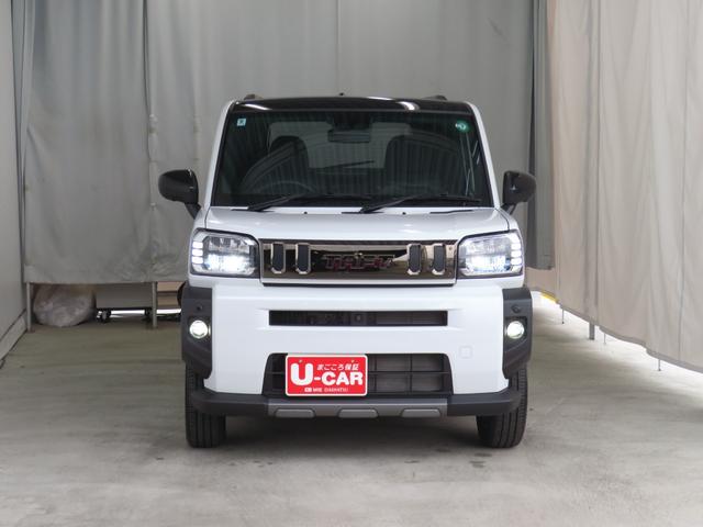 タフトG ダーククロムベンチャー コーナーセンサー 1年間無料保証1オ−ナ− LEDライト レーンキープアシスト アイドリングS 電格ミラー キーフリー 記録簿 衝突安全ボディ パノラマカメラ 運転席・助手席シートヒーター 電動パーキングブレーキ オートエアコン(三重県)の中古車