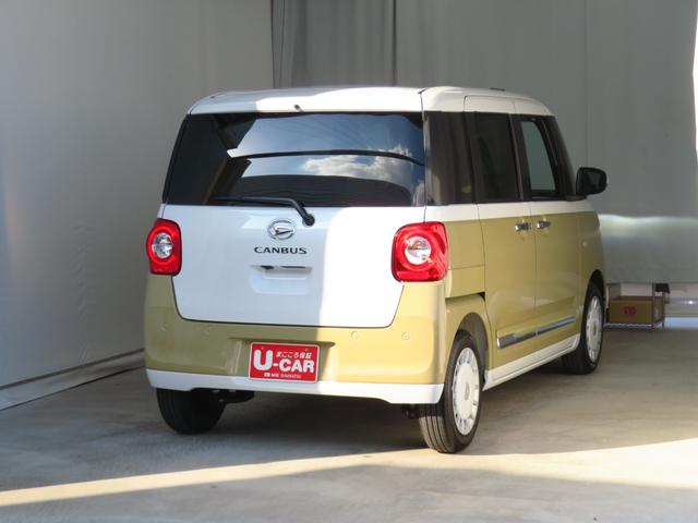 ムーヴキャンバスストライプスGターボ 電動パーキングブレーキ 1年間無料保証Bluetooth対応 Bカメラ 1オーナー 地デジ シートH 左右オートスライド LEDヘッドライト 元試乗車 記録簿 9型ディスプレイオーディオ キーフリー コーナーセンサー ワイヤレス充電(三重県)の中古車