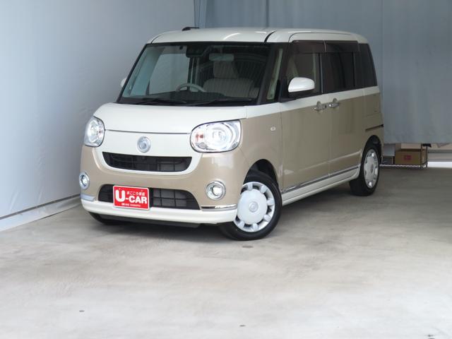 ムーヴキャンバスGメイクアップVS SAIII 純正7型ナビ 1年間無料保証ブルートゥース ETC 衝突安全ボディ 電動格納ミラー LEDライト DVD フルセグ 運転席シートヒータ パノラマカメラ キーフリー 両側パワースライドドア USB接続 後方3方プライベートフィルム(三重県)の中古車