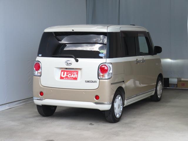 ムーヴキャンバスGメイクアップVS SAIII 純正7型ナビ 1年間無料保証ブルートゥース ETC 衝突安全ボディ 電動格納ミラー LEDライト DVD フルセグ 運転席シートヒータ パノラマカメラ キーフリー 両側パワースライドドア USB接続 後方3方プライベートフィルム(三重県)の中古車