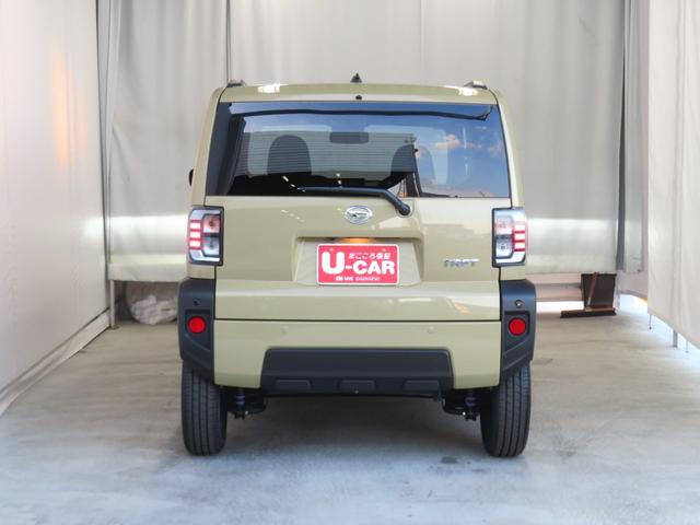 タフトG 届出済未使用車 電動パーキングブレーキ 1年間無料保証パーキングサポート アダプティブクルーズ 運転席助手席エアバッグ パノラマカメラ 被害軽減ブレーキ コーナーセンサ シートH Iストップ プッシュスタート テレビ 9型ディスプレイオーディオ(三重県)の中古車