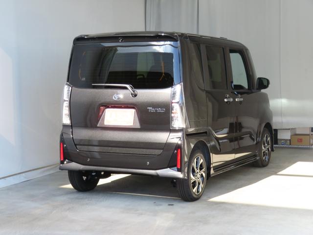 タントカスタムＸ　届出済未使用車　コーナーセンサー　１年間無料保証衝突軽減ブレーキ　アイドリングストップ機能　Ｂカメラ　盗難警報装置　ＬＥＤ　ワンオーナー　前席シートヒーター　電動格納ミラー　キーフリー　電動パーキングブレーキ　両側パワースライドドア　オートエアコン（三重県）の中古車