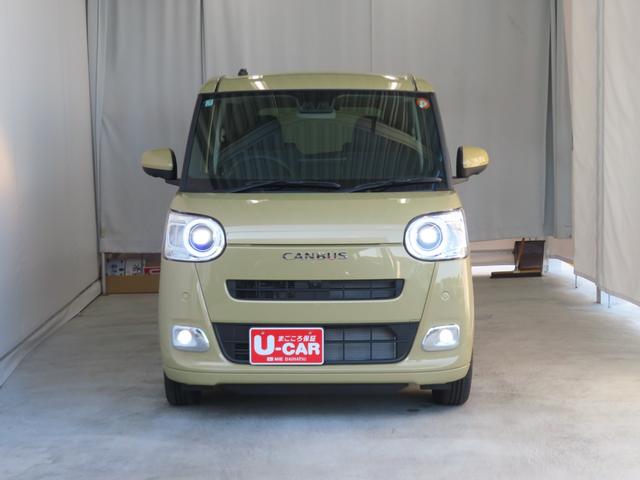 ムーヴキャンバスセオリーＧ　届出済未使用車　コーナーセンサー　１年間無料保証ブルートゥース　ＩＳＴＯＰ　電動格納式ミラー　ＬＥＤヘッド　シートヒータ　両側オートスライドドア　フルセグ　ＵＳＢポート　９型ディスプレイオーディオ　パノラマカメラ　電動パーキングブレーキ　キーフリー（三重県）の中古車