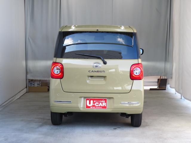 ムーヴキャンバスセオリーＧ　届出済未使用車　コーナーセンサー　１年間無料保証ブルートゥース　ＩＳＴＯＰ　電動格納式ミラー　ＬＥＤヘッド　シートヒータ　両側オートスライドドア　フルセグ　ＵＳＢポート　９型ディスプレイオーディオ　パノラマカメラ　電動パーキングブレーキ　キーフリー（三重県）の中古車