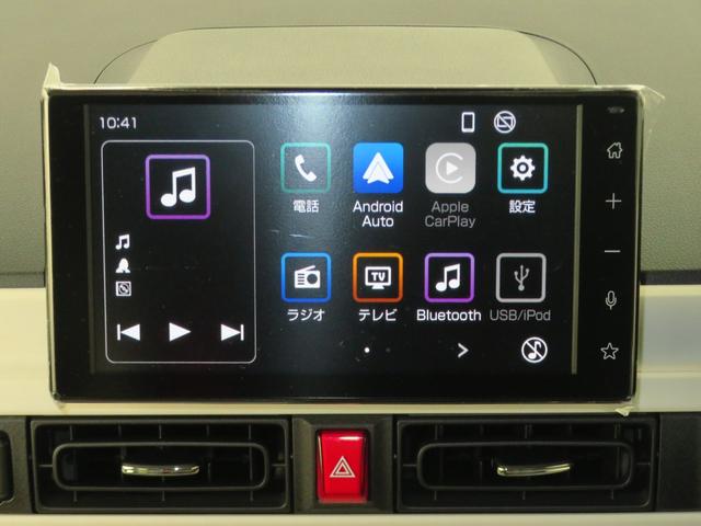 ムーヴキャンバスストライプスG 届出済未使用車 キーフリー 1年間無料保証BLUETOOTH アイドルストップ フルセグ USBポート Sヒーター ワンオーナー車 9型ディスプレイオーディオ パノラマカメラ 電動パーキングブレーキ 両側パワースライドドア コーナーセンサー(三重県)の中古車