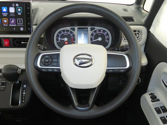 ムーヴキャンバスストライプスG 届出済未使用車 キーフリー 1年間無料保証BLUETOOTH フルセグ USBポート Sヒーター ワンオーナー 電動パーキングブレーキ パノラマカメラ 両側パワースライドドア 9型ディスプレイオーディオ コーナーセンサー オートエアコン(三重県)の中古車