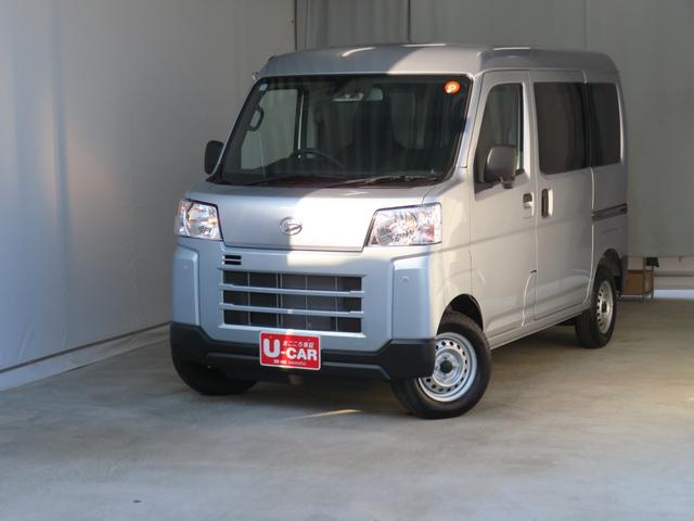 ハイゼットカーゴDX 2WD CVT 届出済未使用車 1年間無料保証コーナーセンサー 安全ボディ キーレスキー 両側スライドドア エコアイドル オートライト 元リースアップ車 ABS マニュアルエアコン パワーウィンドウ レベリング AM/FMラジオ(三重県)の中古車