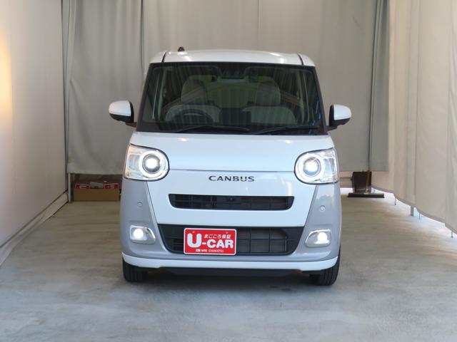 ムーヴキャンバスストライプスG 7型ナビ パノラマカメラ 1年間無料保証BLUETOOTH レンタカーアップ コーナーセンサー アイドルストップ ETC USBポート ドライブレコーダー 運転席・助手席シートヒーター 地デジ 電動パーキングブレーキ 両側パワースライドドア(三重県)の中古車