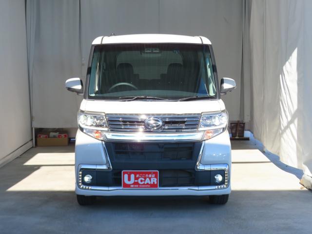 タントカスタムRSトップエディションVS SAIII 4WDターボ付 パノラマカメラ 運転席シートヒータ 前方用ドライブレコーダー フルセグ LEDヘッドライト 両側電動ドア DVD キーフリー 純正7型ナビ Bluetooth対応 オートエアコン USB接続(三重県)の中古車