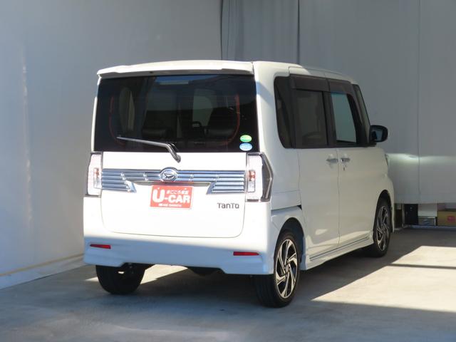 タントカスタムRSトップエディションVS SAIII 4WDターボ付 パノラマカメラ 運転席シートヒータ 前方用ドライブレコーダー フルセグ LEDヘッドライト 両側電動ドア DVD キーフリー 純正7型ナビ Bluetooth対応 オートエアコン USB接続(三重県)の中古車