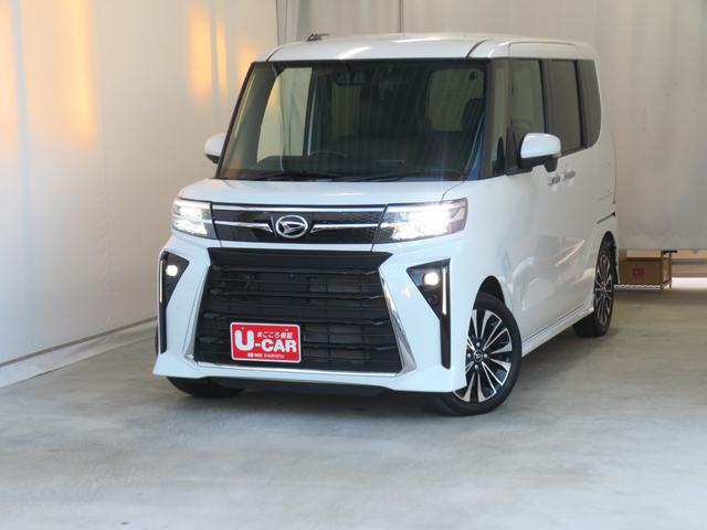 タントカスタムRS ecoIDLE非装着車 ETC 1年間無料保証地デジ BT対応 レンタカーアップ USBポート DVD 純正9型ナビ パノラマカメラ 前後ドラレコ 両側パワースライドドア 電動パーキングブレーキ 運転席・助手席シートヒーター コーナーセンサー(三重県)の中古車