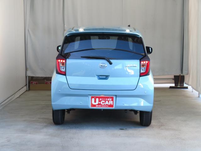 ミライースＸ　ＳＡIII　　　　　マニュアルエアコン　１年間無料保証盗難防止アラーム　試乗車ＵＰ　衝突回避支援ブレーキ機能　コーナーセンサー　電格ミラ　レーンキープアシスト　運転席助手席エアバック　点検記録簿付　１オーナー　ＬＥＤライト　キーレスキー　パワーウィンドウ（三重県）の中古車