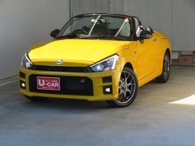 コペンＧＲ　スポーツ　　届出済未使用車　キーフリー　１年間無料保証元展示車　ターボ　ヘッドライトＬＥＤ　運転席・助手席シートヒーター　パドルシフト付きＭＯＭＯハンドル　オートエアコン　パワーウィンドウ　コーナーセンサー　ＢＢＳホイール　純正レカロシート（三重県）の中古車