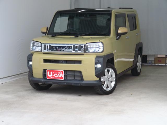 タフトG 純正7型ナビ パノラマカメラ キーフリー 1年間無料保証運転席助手席エアバッグ 被害軽減ブレーキ コーナーセンサ シートH Iストップ プッシュスタート 点検記録簿 ドライブレコーダー USB接続 電動パーキングブレーキ Bluetooth対応 ETC(三重県)の中古車