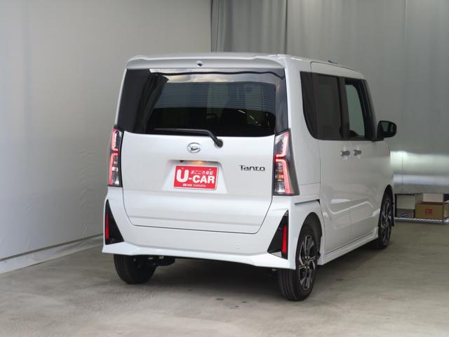 タントカスタムX 9型ディスプレイオーディオ 1年間無料保証コーナーセンサー Bluetooth アイドリングストップ Bカメラ TV LEDヘッドライト ワンオーナー キーフリー 運転席・助手席シートヒーター 電動パーキングブレーキ 両側パワースライドドア(三重県)の中古車
