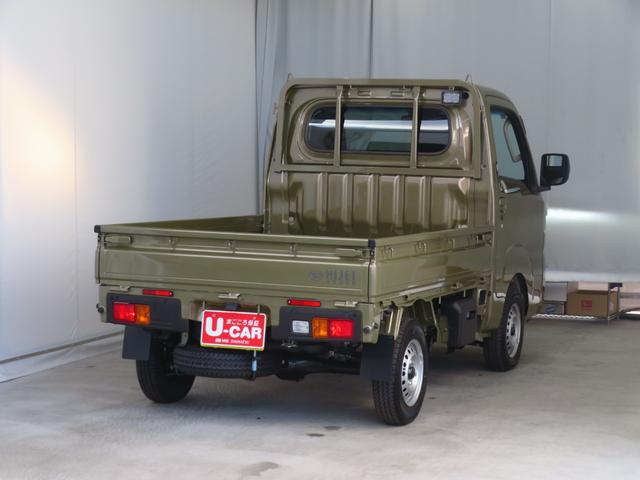 ハイゼットトラックＥＸＴ　　　　届出済未使用車　４ＷＤ　ＣＶＴ　１年間無料保証電動格納式ミラー　アイドリングストップ　誤発進抑制機能　ＬＥＤヘッド　記録簿　荷台作業照明　デフロック　ゲートチェーン　あゆみ板掛け　キーフリー　パワーウィンドウ　マニュアルエアコン　コーナーセンサー（三重県）の中古車