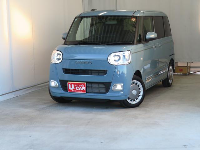 ムーヴキャンバスセオリーG 9型ディスプレイオーディオ 1年間無料保証ブルートゥース ISTOP 電格ミラー LEDヘッド 運転席・助手席シートヒーター 両側オートスライドドア Bカメラ 地デジ USB コーナーセンサ 電動パーキングブレーキ キーフリー ワイヤレス充電(三重県)の中古車