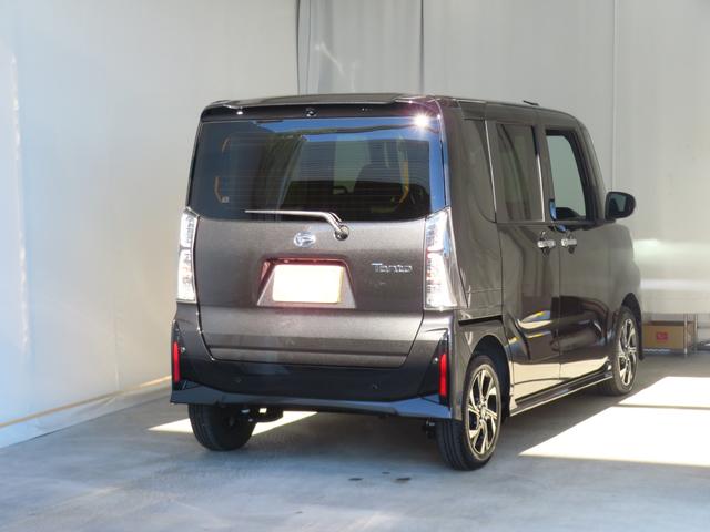 タントカスタムX 9型ディスプレイオーディオ 1年間無料保証衝突軽減ブレーキ コーナーセンサ Bluetooth アイドリングストップ Bカメラ TV 盗難警報 LED ワンオーナー 両側パワースライドドア 電動パーキングブレーキ 運転席・助手席シートヒーター(三重県)の中古車