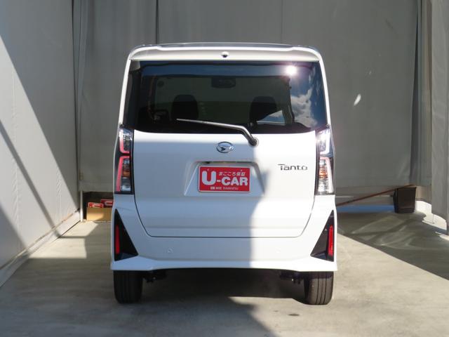 タントカスタムＲＳ　届出済未使用車　オートエアコン　１年間無料保証両側パワスライドドア　元試乗車　地デジ　ＢＴ対応　ＬＥＤライト　ＵＳＢ接続　バックカメラ　キーフリー　運転席・助手席シートヒーター　電動パーキングブレーキ　コーナーセンサー　９型ディスプレイオーディオ（三重県）の中古車