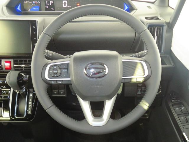 タントカスタムＲＳ　届出済未使用車　オートエアコン　１年間無料保証両側パワスライドドア　元試乗車　地デジ　ＢＴ対応　ＬＥＤライト　ＵＳＢ接続　バックカメラ　キーフリー　運転席・助手席シートヒーター　電動パーキングブレーキ　コーナーセンサー　９型ディスプレイオーディオ（三重県）の中古車