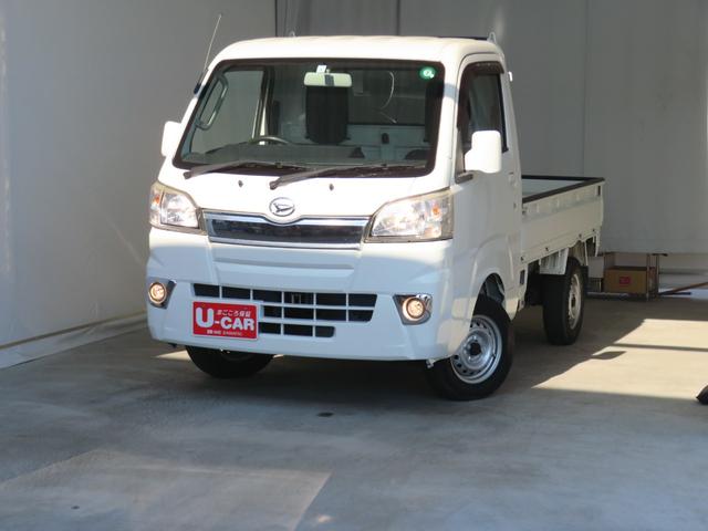 ハイゼットトラックEXT 4WD 5MT キーレスエントリー 1年間無料保証デフロック 荷台作業照明 マニュアルエアコン パワーウィンドウ ゲートチェーン ゲートプロテクター あゆみ板掛け レベリング 純正フロアマット CD再生 AM/FMラジオ(三重県)の中古車