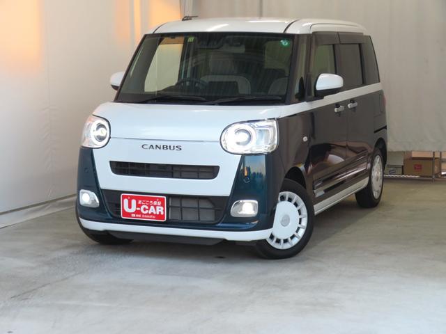 ムーヴキャンバスストライプスG 7型ディスプレイオーディオ 1年間無料保証BLUETOOTH Bカメラ USBポート 前方用ドライブレコーダー Sヒーター キーフリー LEDライト 電動格納ミラー 電動パーキングブレーキ コーナーセンサー 両側パワースライドドア(三重県)の中古車