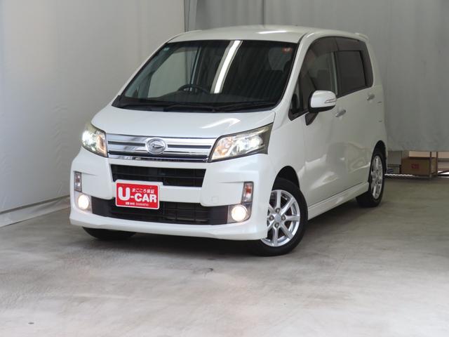 ムーヴカスタム X 7型ナビ オートエアコン 1年間無料保証フルセグ 助手席エアバック LEDランプ 運転席エアバッグ キーフリー プッシュスタート DVD再生 ABS USB接続 パワーウィンドウ 電動格納ミラー 純正フロアマット(三重県)の中古車